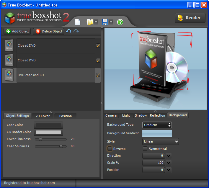 True BoxShot software