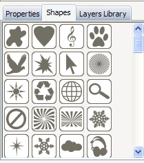 9. Properties \ Shapes \ Layer library
