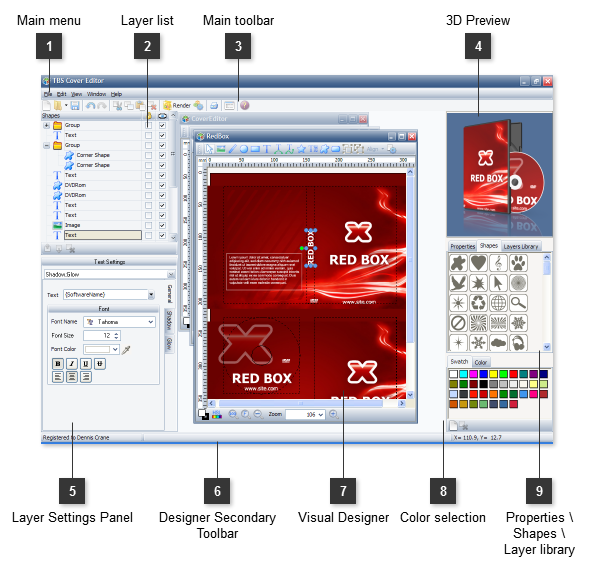 Application User Interface