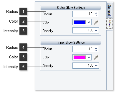 Layer Settings: Glow